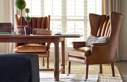 Find this particular wingback chair here.
